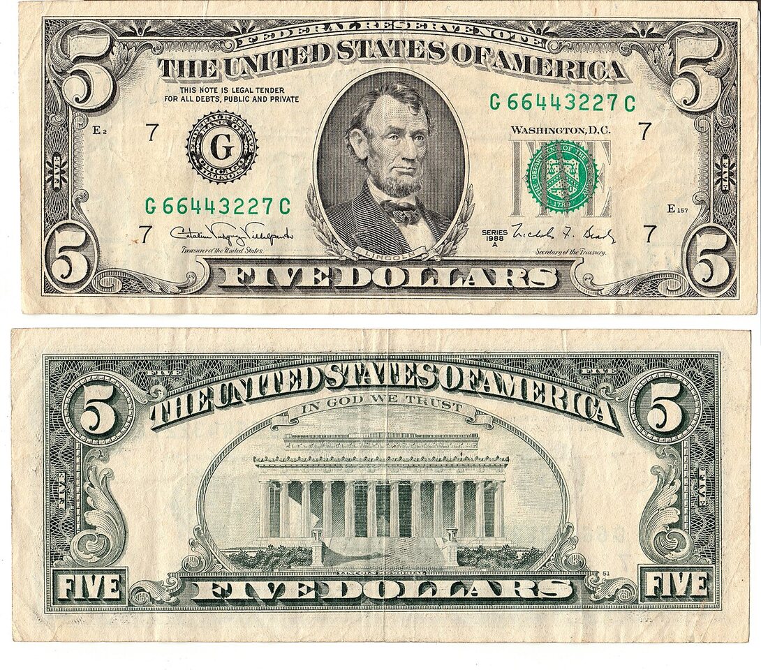 Cédulas de dólar americano. Imagem ilustrativa.