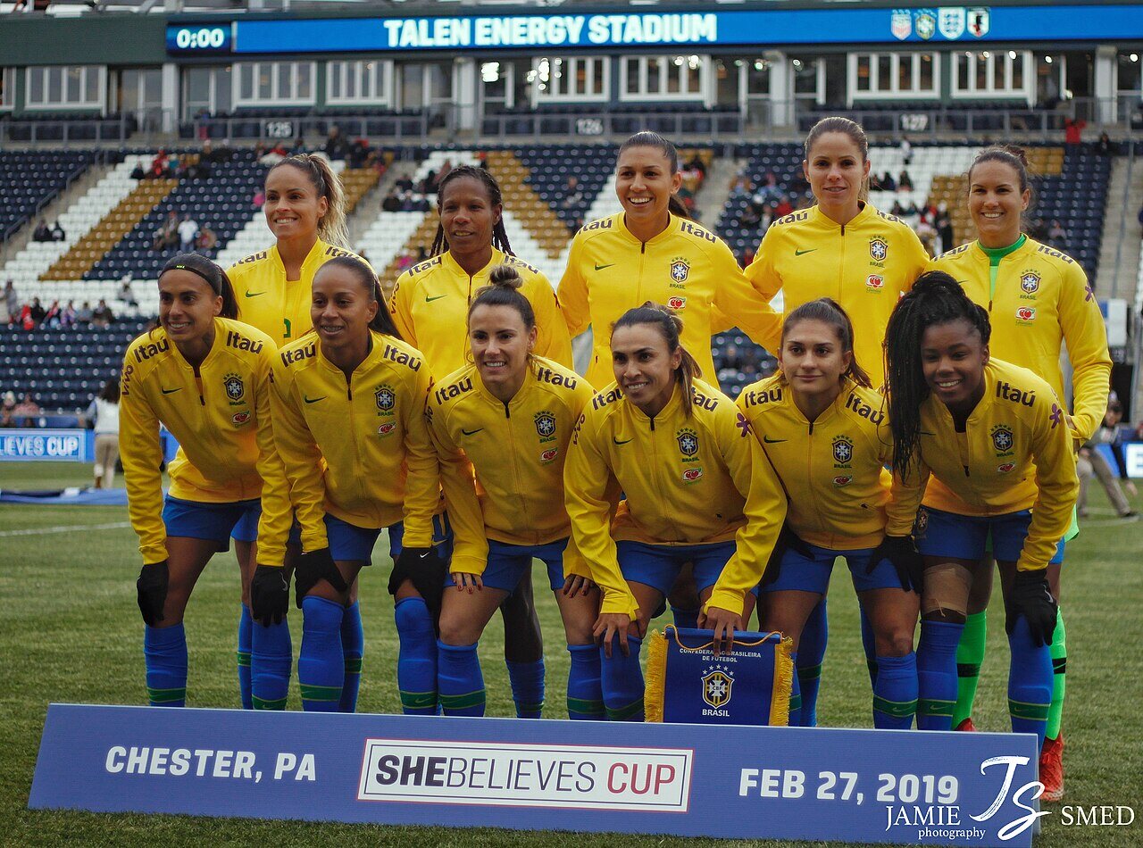 Seleção brasileira feminina em 2019. Foto de arquivo; não retrata a convocação atual.