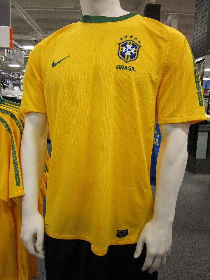 Camisa da seleção brasileira. Imagem ilustrativa.