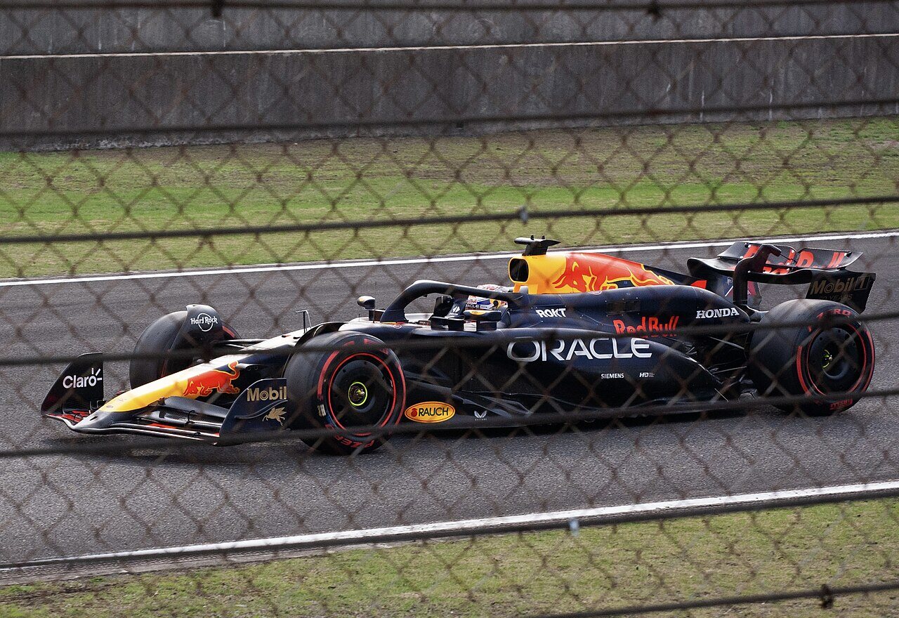 Carro de Max Verstappen no GP da China de 2024. Foto de arquivo; não retrata o GP da Malásia.