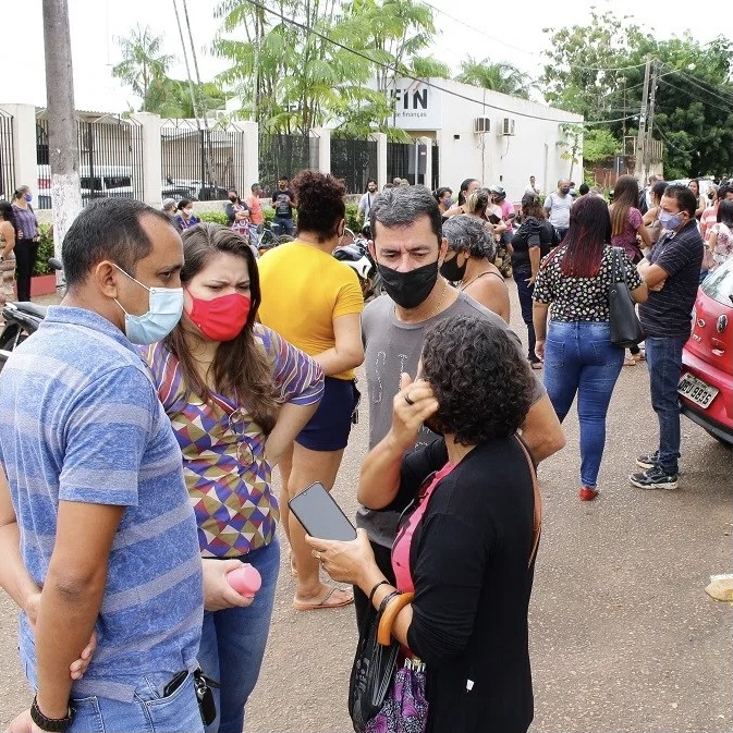 Servidores da prefeitura de Altamira voltam a protestar cobrando salários atrasados