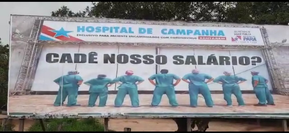 Profissionais da saúde do hospital de campanha de Santarém cobram salários atrasados