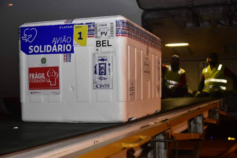 Pará recebe mais 116.200 doses de vacina contra a Covid-19