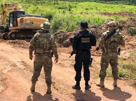 Polícia Federal fecha garimpo clandestino no sul do Pará