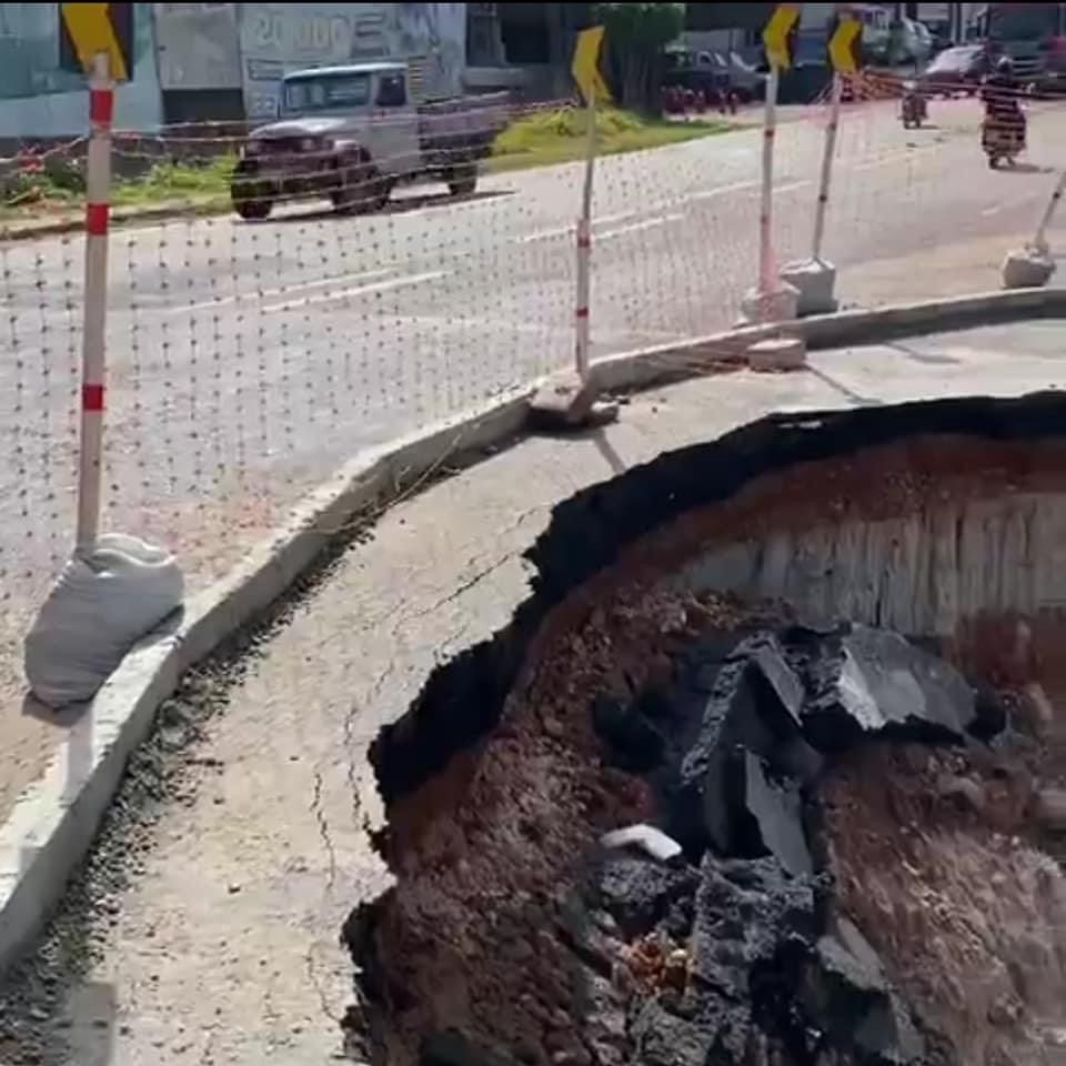 Cratera que engoliu veículo na BR-316 continua aumentando e sem obras; moradores castanhalenses questionam atuação de deputados federais da cidade