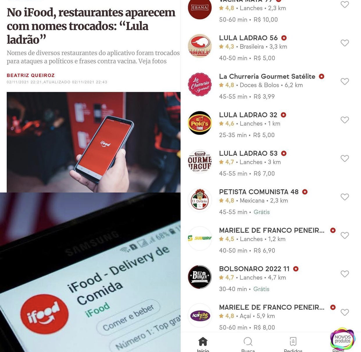 IFood é hackeado em muitas regiões do Brasil e nomes de restaurantes são alterados